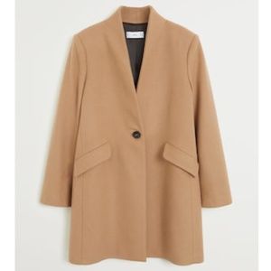 Mango Straight-cut wool coat